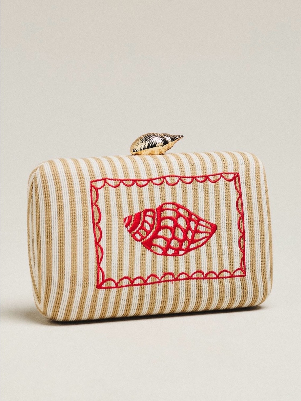 Anthropologie Shiraleah Shell Icon Clutch and Crossbody. Brand new!